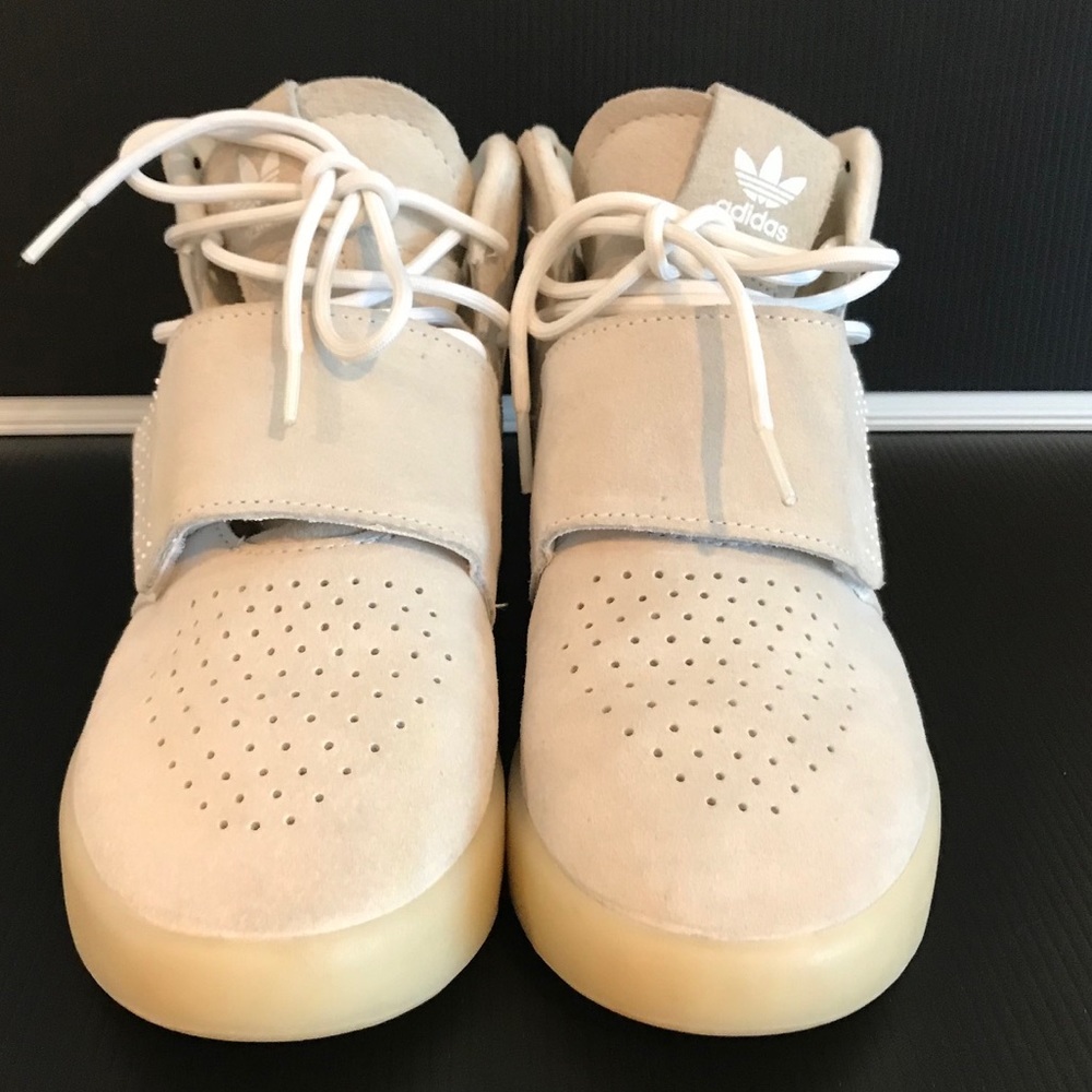 Adidas Originals Tubular Invader Strap Tan Women's Shoes Sneakers.